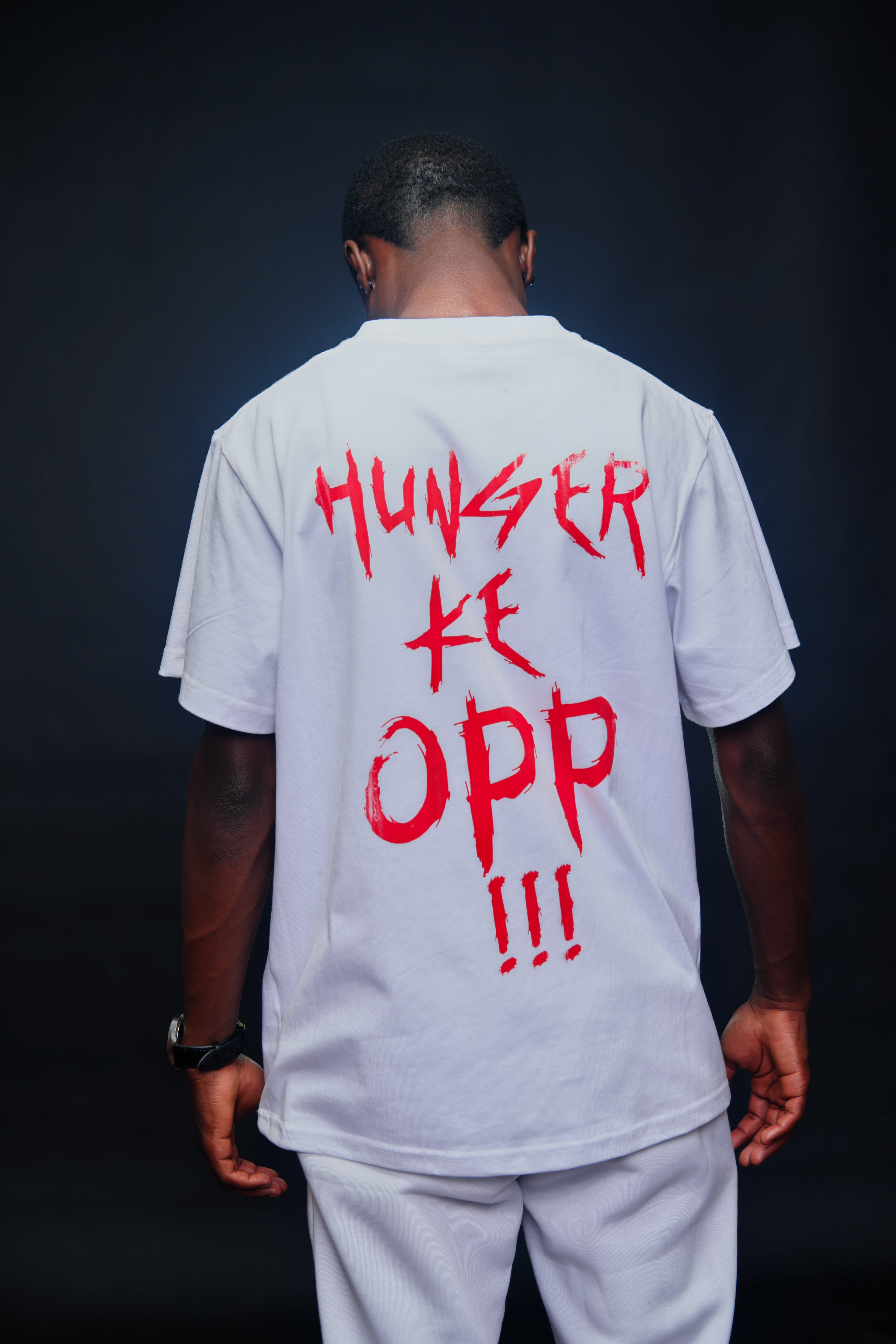 Hunger Ke Opp Blood Tee (White)