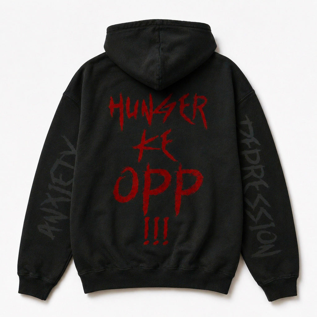 Hunger Ke Opp Blood Hoodie (Black) (Pre-order)