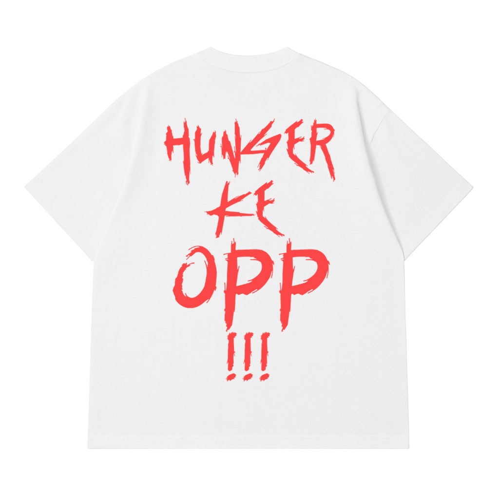 Hunger Ke Opp Blood Tee (White)